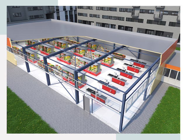 Строительство магазинов в Муром от 613 руб. за м²