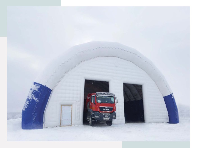 Мобильные ангары в Муре