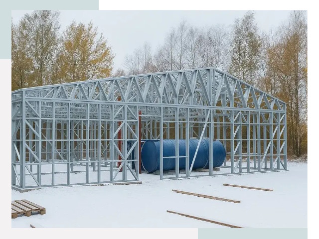 Металлические ангары в Муре