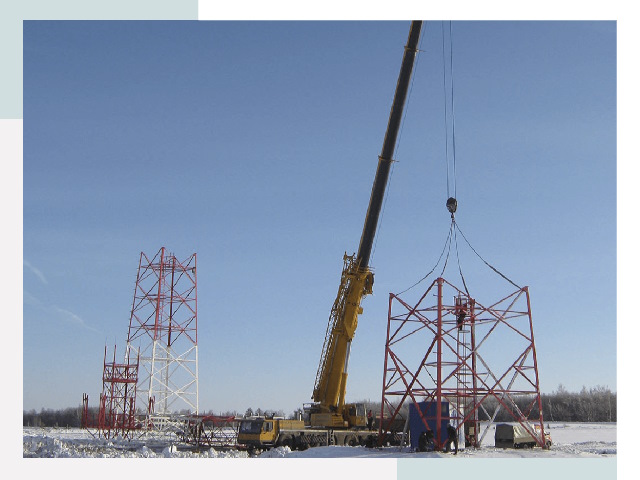 Монтаж вышек связи в Муре