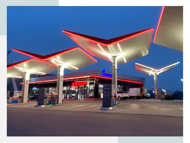 Навесы для АЗС в Муре