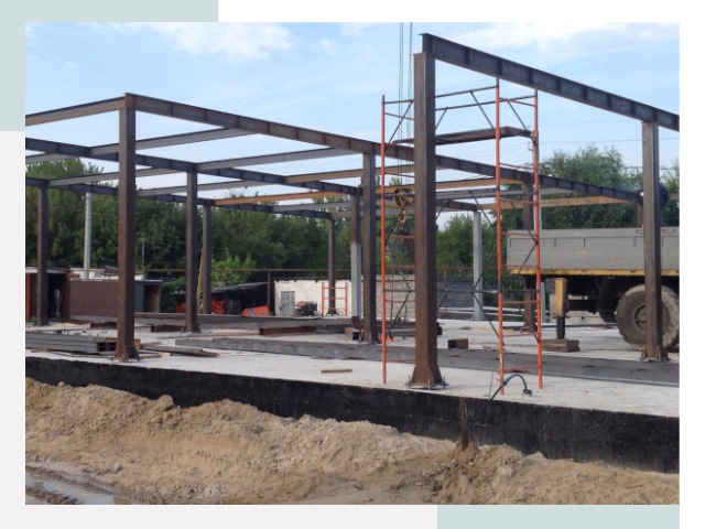 Фундамент для ангаров в Муре