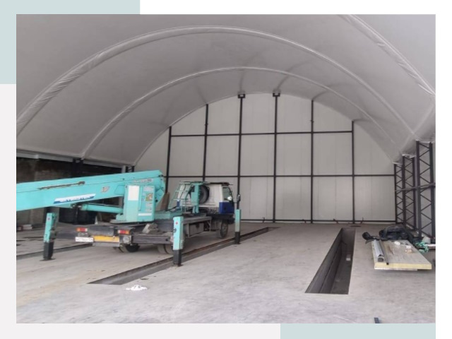 Внутреннее оснащение ангаров в Муре