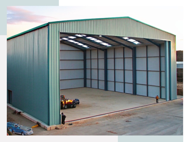 Строительство ангаров в Муре