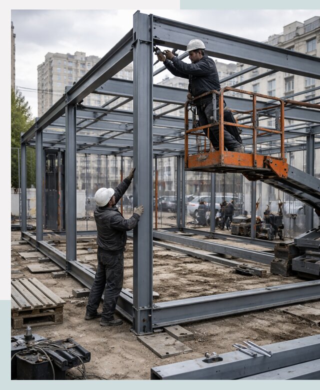 Строительство и монтаж торговых павильонов под ключ в Муре