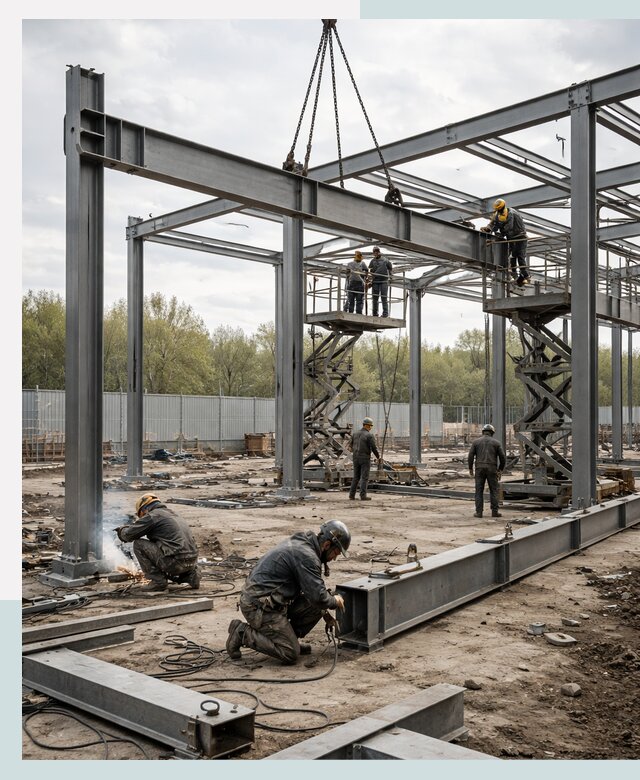 Строительство выставочных павильонов из металлоконструкций в Муре